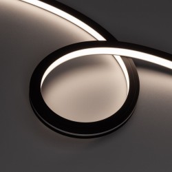 Светодиодная герметичная лента Arlight NOVA-TOP-BLACK-A120-16x15mm 24V Day4000 (10 W/m, IP67, 2835, 5m, wire x2) 049082