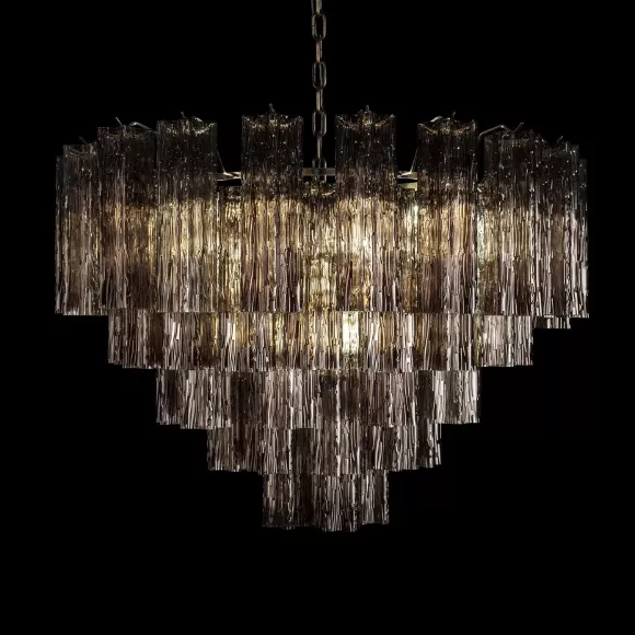 Подвесная люстра Loft IT Murano 10580/800 Smoke, декоративные элементы крупным планом Подвесная люстра Loft IT Murano 10580/800 Smoke, декоративные элементы крупным планом