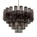 Подвесная люстра Loft IT Murano 10580/800 Smoke, Бронза, Дымчатый, Металл, декоративные элементы крупным планом