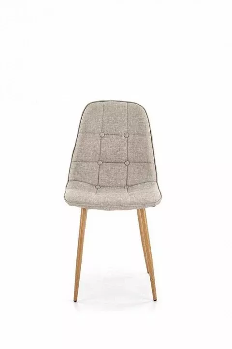 Стул K316 HLM_V-CH-K_316-KR-BEZOWY, дуб медовый, бежевый, металл Стул K316 HLM_V-CH-K_316-KR-BEZOWY, дуб медовый, бежевый, металл