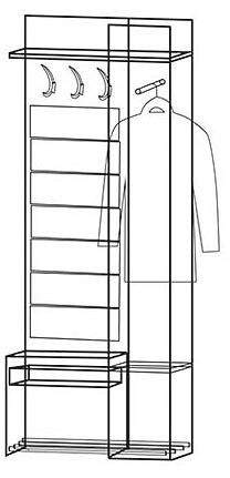 Вешалка с тумбой Ольга-лофт 2 MBW_101186