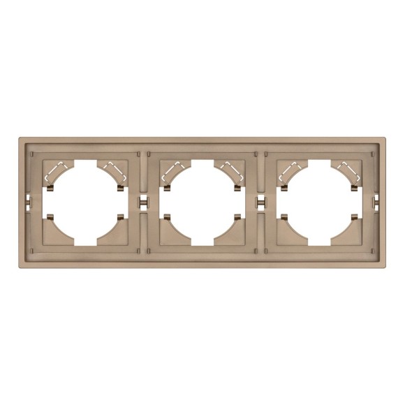 Рамка пластиковая на 3 поста Arlight FRM-TENDO-PL-3-GD 053846