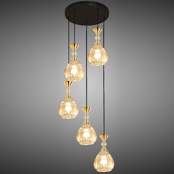 Подвесная люстра Reluce 09015-0.9-05 AMBER