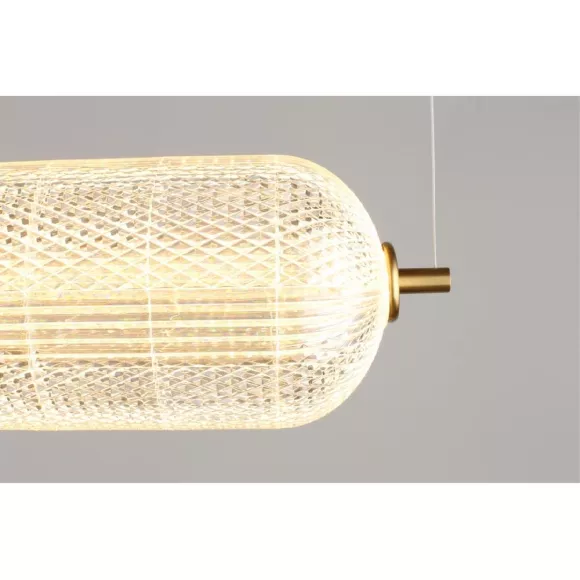 Подвесная люстра Omnilux Cedrello OML-68813-01, Латунь, Прозрачный, Теплый белый, крупный план Подвесная люстра Omnilux Cedrello OML-68813-01, Латунь, Прозрачный, Теплый белый, крупный план