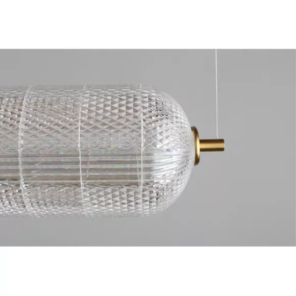 Подвесная люстра Omnilux Cedrello OML-68813-01, Латунь, Прозрачный, Теплый белый, декоративные элементы крупным планом Подвесная люстра Omnilux Cedrello OML-68813-01, Латунь, Прозрачный, Теплый белый, декоративные элементы крупным планом