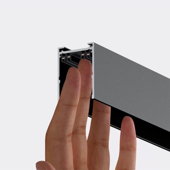 Шинопровод накладной/подвесной в комплекте заглушки 2шт, крышка и соединительная планка 1шт Novotech Port Vector 135300