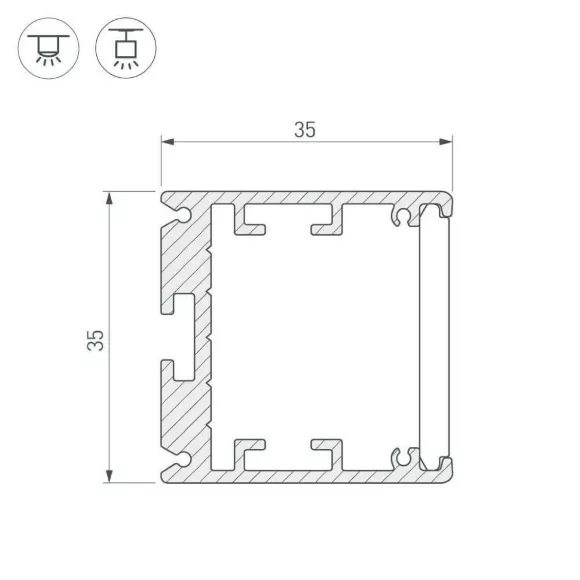 Профиль Arlight SL-ARC 026596 Профиль Arlight SL-ARC 026596