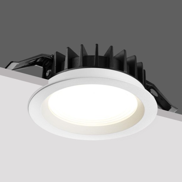 Встраиваемый светильник с переключателем цветовой температуры и угла рассеивания Novotech Wir Fluo 359846