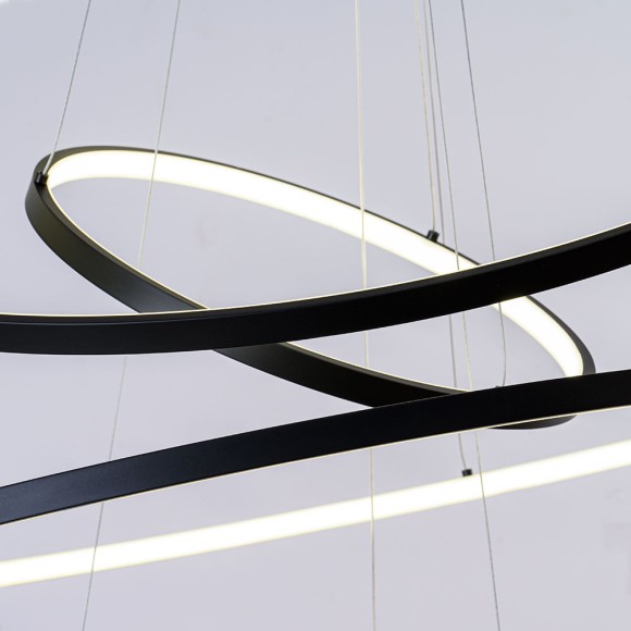 Подвесная светодиодная люстра Arte Lamp Arcane A2974SP-137BK