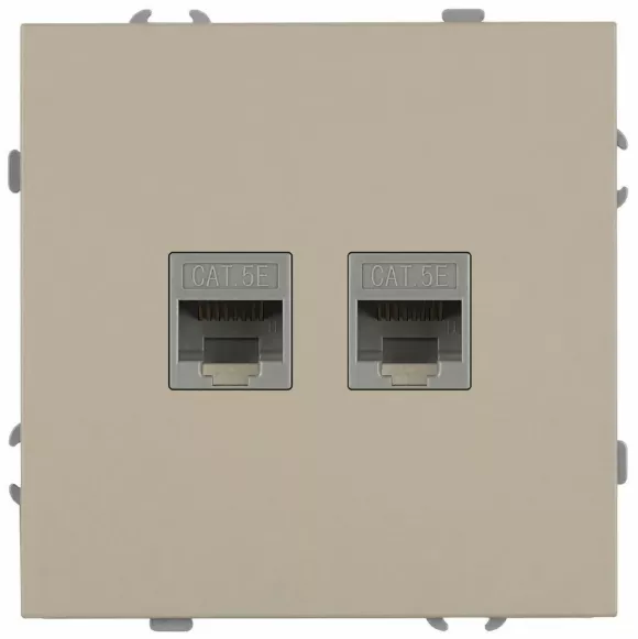 Розетка Эра Galaxy 15-3108-04 информационная двойная 2XRJ45 IP20 шампань Б0070762 Розетка Эра Galaxy 15-3108-04 информационная двойная 2XRJ45 IP20 шампань Б0070762