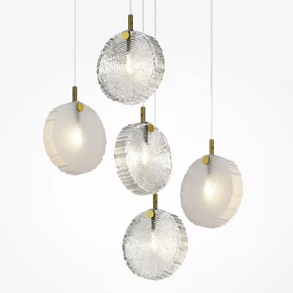 Каскадная люстра Maytoni Frozen MOD254PL-05BS, декоративные элементы крупным планом