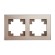 Рамка горизонтальная 2-местная Stekker Катрин 39528