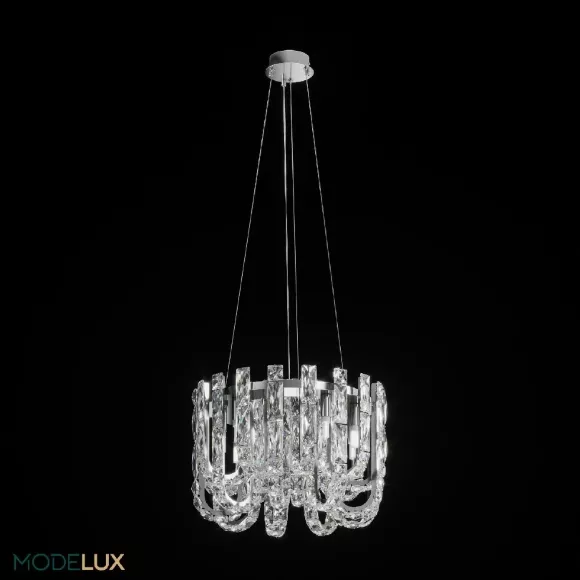 Подвесная люстра Modelux ML.6621.9 CR, Неоклассика, Прозрачный, Хром Подвесная люстра Modelux ML.6621.9 CR, Неоклассика, Прозрачный, Хром