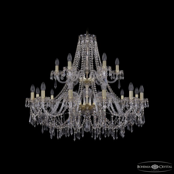 Подвесная люстра Bohemia Ivele Crystal 1403/12+6/360/2d G