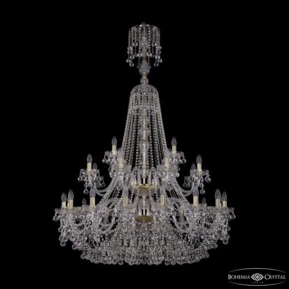 Подвесная люстра Bohemia Ivele Crystal 1409/16+8+4/400/XL-164/2d G