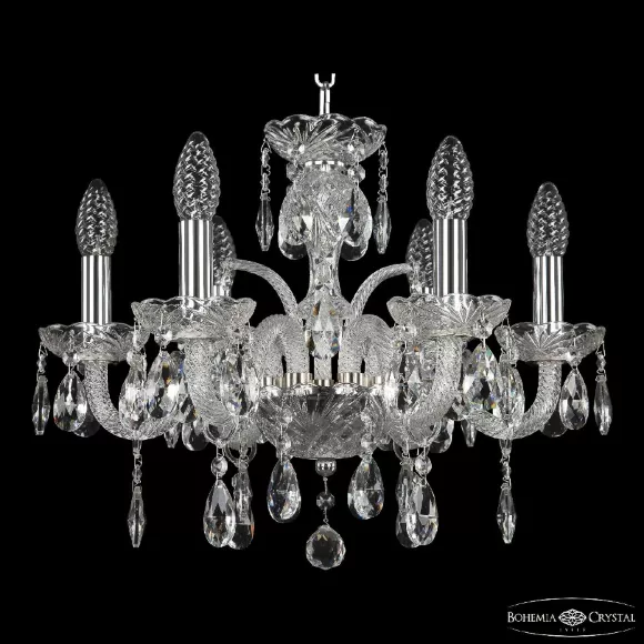 Подвесная люстра Bohemia Ivele Crystal 118/6/141 Ni Подвесная люстра Bohemia Ivele Crystal 118/6/141 Ni