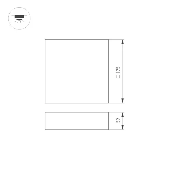 Потолочный светильник Arlight SP-Quadro 034782 Потолочный светильник Arlight SP-Quadro 034782
