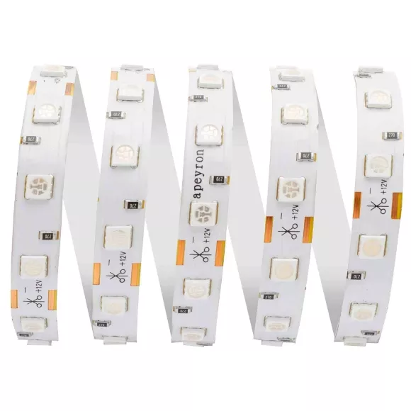 Светодиодная лента Apeyron 12В СТ 14,4Вт/м smd5050 60д/м IP20 5м синяя 50BL Светодиодная лента Apeyron 12В СТ 14,4Вт/м smd5050 60д/м IP20 5м синяя 50BL