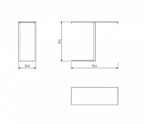 Полка для перегородки Макс SHST_2-06-15-300-1
