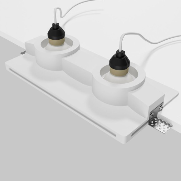 Встраиваемый светильник Maytoni Gyps Modern DL124-GU10-02-TRS-W