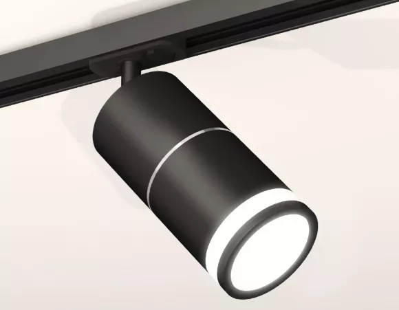 Комплект трекового светильника Ambrella Light Track System XT7402012 (A2537, C7402x2, A2070, N7121), Черный, Белый, Металл