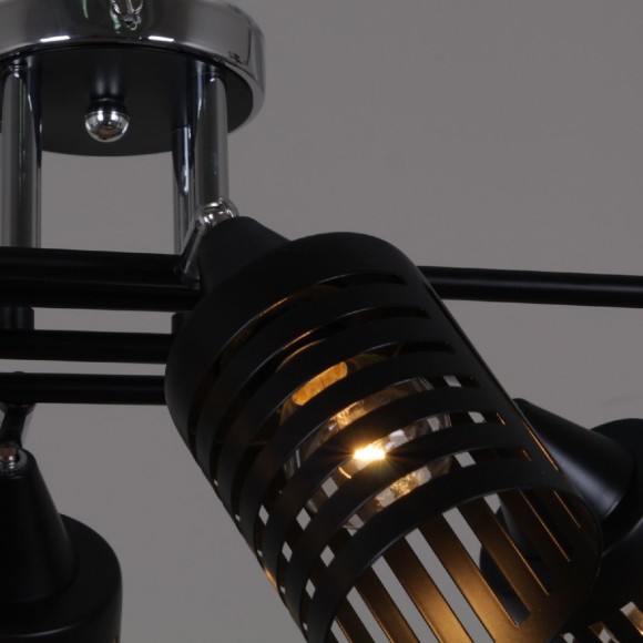 Потолочная люстра Reluce 70052-3.3-06 CR+BK