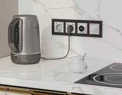 Комплект механизма электрической розетки 2USB С+C 20W с/з на винтовых зажимах 16A-250V Alfa Серебро глянец Quant Ambrella Volt MA410510 (AP4105, VM165)