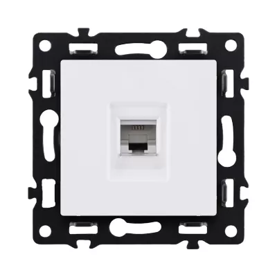 Розетка телефонная RJ11, белый Kollinger Asthetik AS-019WH