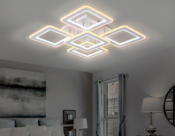 Потолочная светодиодная люстра с пультом управления Ambrella Light Original FA866