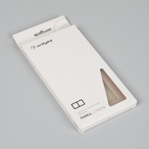 Рамка на 2 поста алюминиевая Arlight FRM-AKIRY-SFAL-2-GD 049739