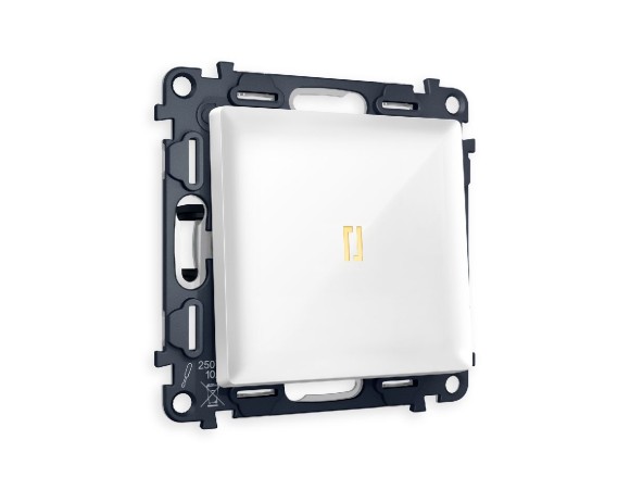 Комплект механизма 1-кл проходного выключателя с подсветкой Ambrella Volt Alfa MA102030