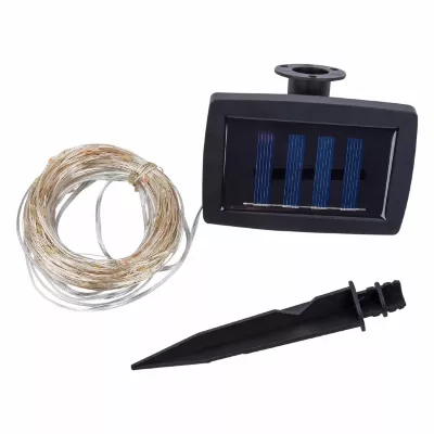 Садовая гирлянда на солнечной батарее Uniel USL-S-128/PT30000 MULTI DEW UL-00012695