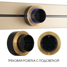 Трековая розетка Arte Milano Am-track-sockets-39 397952TS/ES Gold