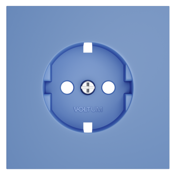 Накладка для розетки с заземлением Voltum S70 (деним) VLS000615