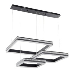 Подвесная светодиодная люстра LED4U 8596-500-400-300 BK