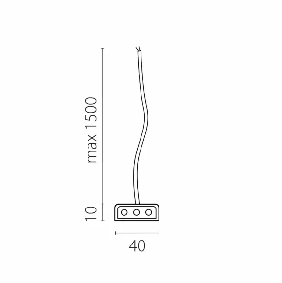 Подвод питания к 456ххх (1,5м) Lightstar Trito 456003 Подвод питания к 456ххх (1,5м) Lightstar Trito 456003