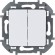 Выключатель двухклавишный Legrand Inspiria 673620