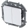 Выключатель двухклавишный Legrand Inspiria 673620