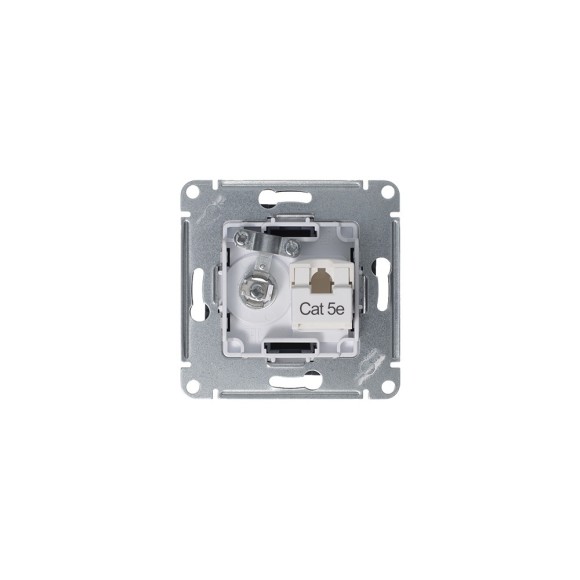 Розетка двойная комп+ТВ, RJ45+TV, кат.5E Systeme Electric AtlasDesign Грифель ATN000789