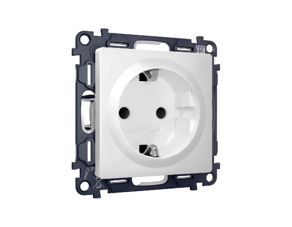 Комплект механизма розетки с/з со шторками Ambrella Volt Alfa MA127010