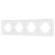 Рамка пластиковая на 4 поста Arlight FRM-TENDO-PL-4-WH 053847