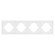 Рамка пластиковая на 4 поста Arlight FRM-TENDO-PL-4-WH 053847