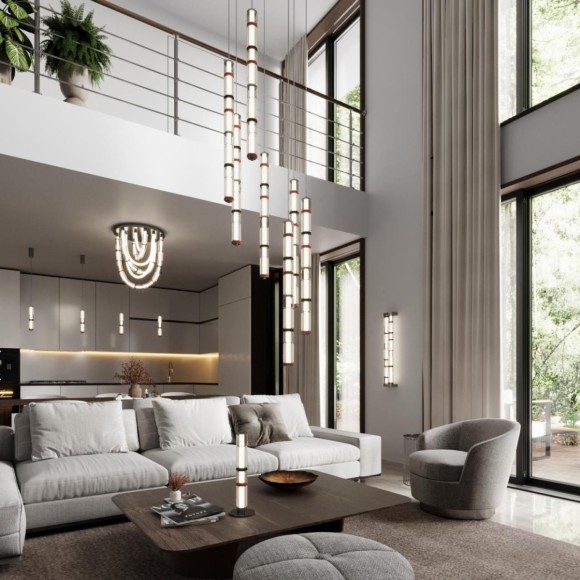 Потолочная светодиодная люстра Odeon Light Collier 5456/80CL