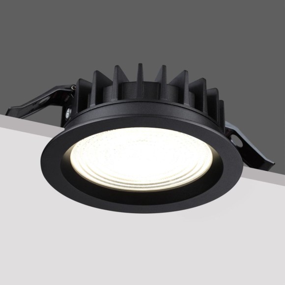 Встраиваемый светильник с переключателем цветовой температуры и угла рассеивания Novotech Wir Fluo 359847