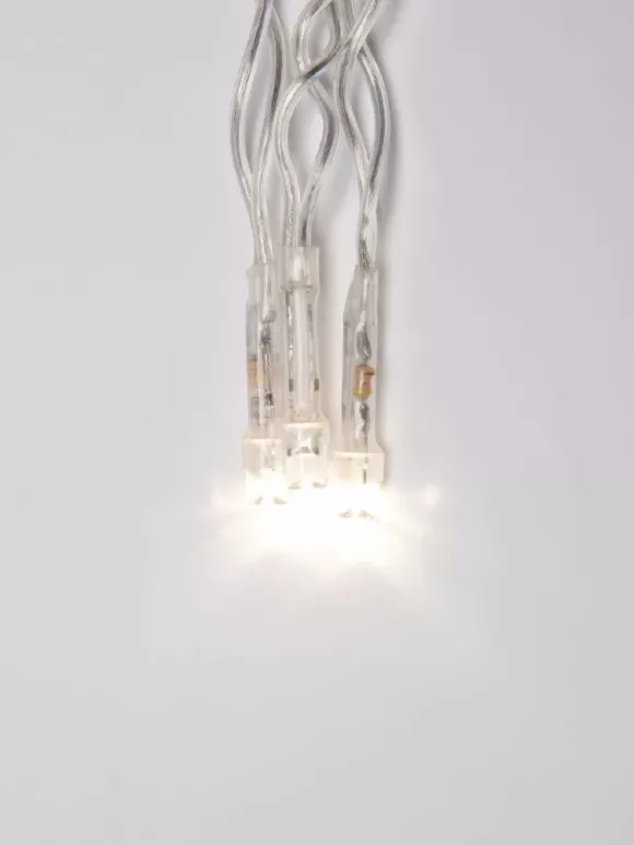 Светодиодная гирлянда (UL-00003678) Uniel бахрома 230V теплый белый ULD-B3010-200/DTA WarmWhite IP20, декоративные элементы крупным планом