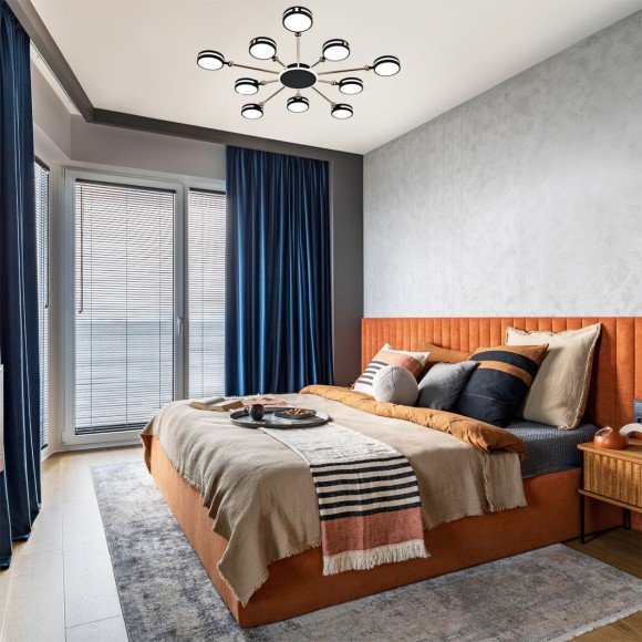 Потолочная люстра с пультом управления Escada Leda 10206/10LED BL