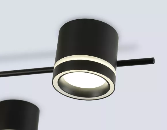Потолочный светильник Ambrella Light Comfort FL71521, Черный, Металл, Акрил