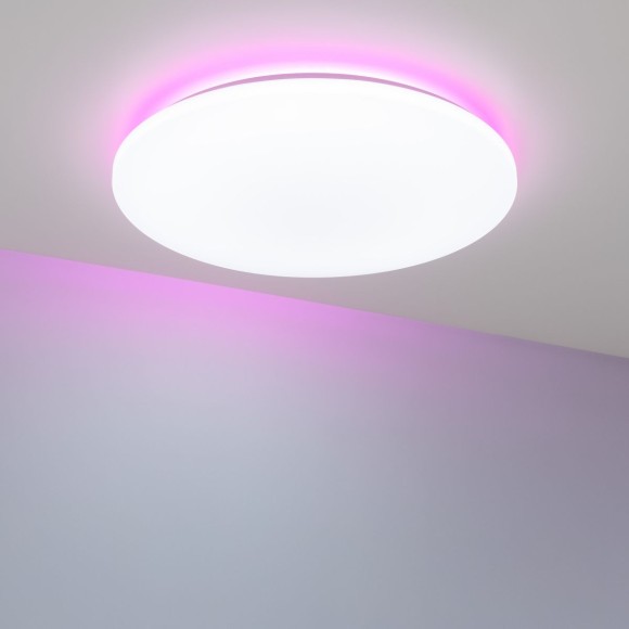 Потолочный светильник Arlight SP-FAVOR-R600-50W Day4000-MIX-RGB (WH, 100 deg, 230V, Tuya Zigbee) (IP54 Пластик) 057444