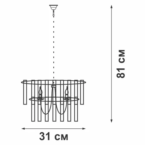Подвесная люстра Vitaluce V5179-1/4 Подвесная люстра Vitaluce V5179-1/4