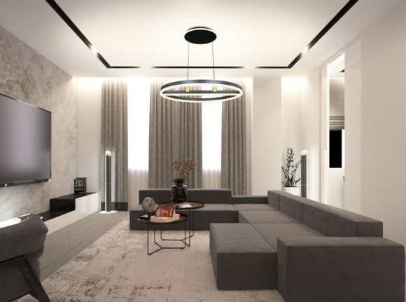 Подвесная люстра с пультом управления Natali Kovaltseva HIGH-TECH LED LAMPS HIGH-TECH LED LAMPS 82048